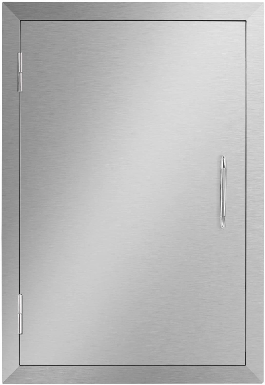 Seeutek Outdoor Kitchen Doors 14W x 20H Inch BBQ Access Door - Stainless Steel Single Wall Construction Vertical Door for Outdoor Kitchen Grilling Station or Commercial BBQ Island
