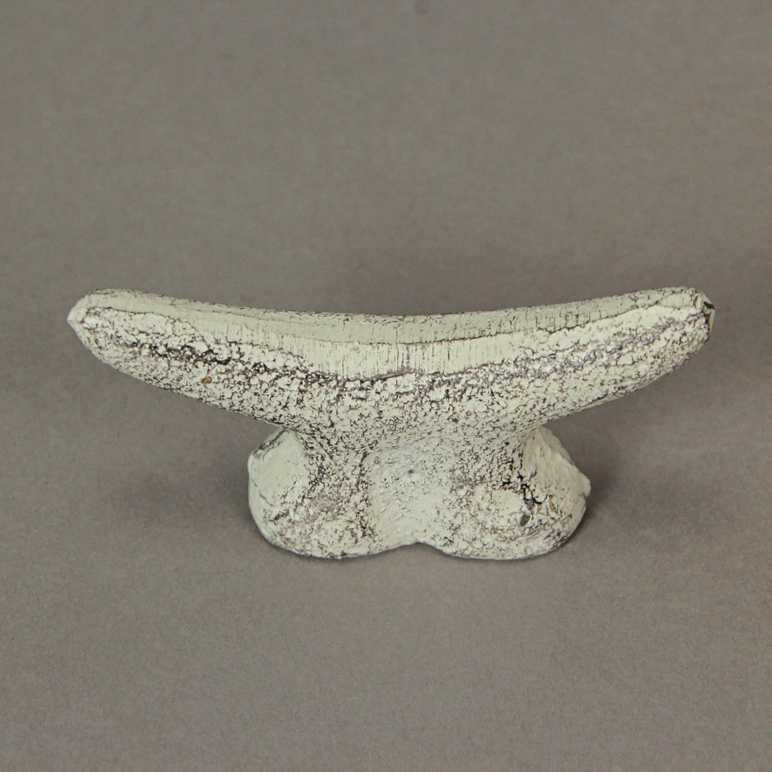 Set of 6 Antique White Cast Iron Boat Cleat Drawer Pulls: 2.5 Inches Long, Decorative Nautical Cabinet Knobs for A Stylish Coastal Accent to Your Home Decor