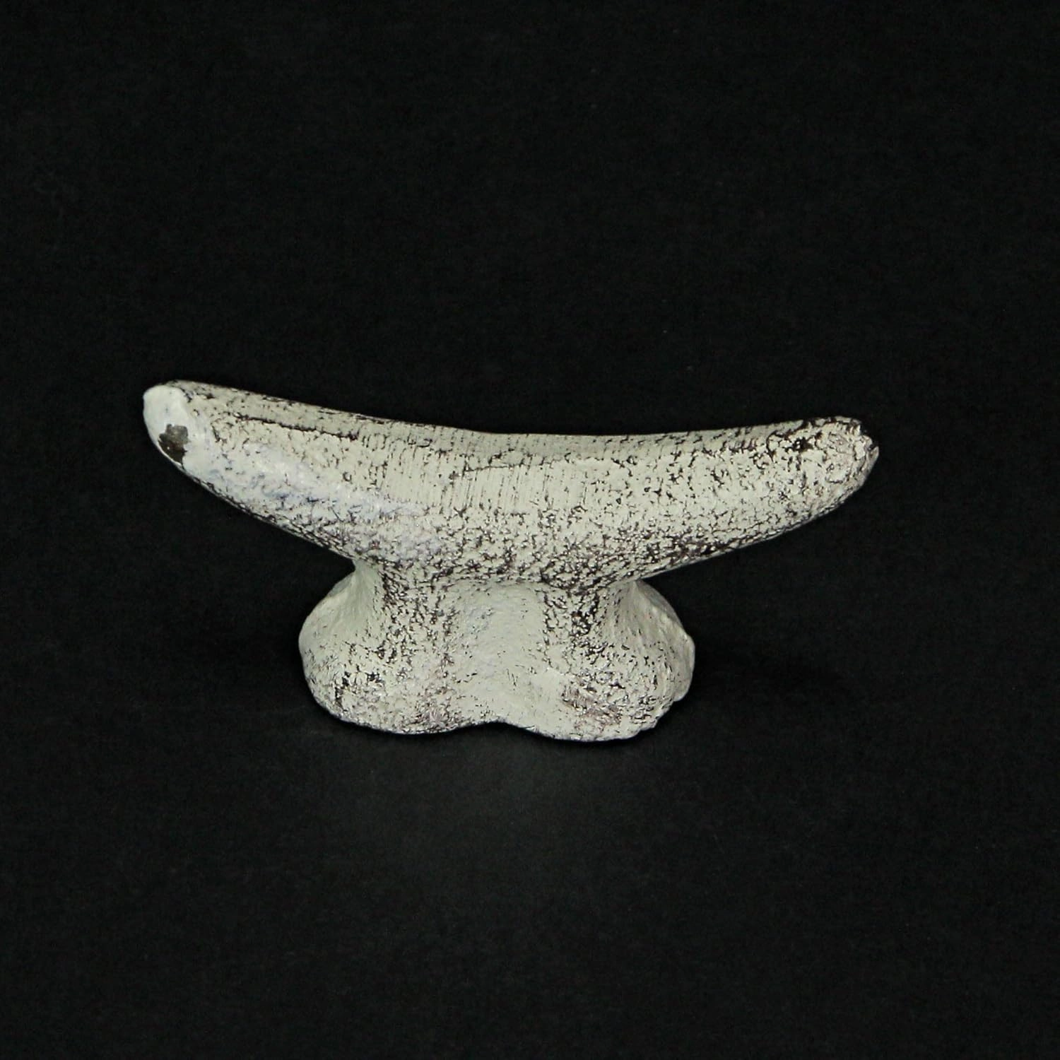 Set of 6 Antique White Cast Iron Boat Cleat Drawer Pulls: 2.5 Inches Long, Decorative Nautical Cabinet Knobs for A Stylish Coastal Accent to Your Home Decor
