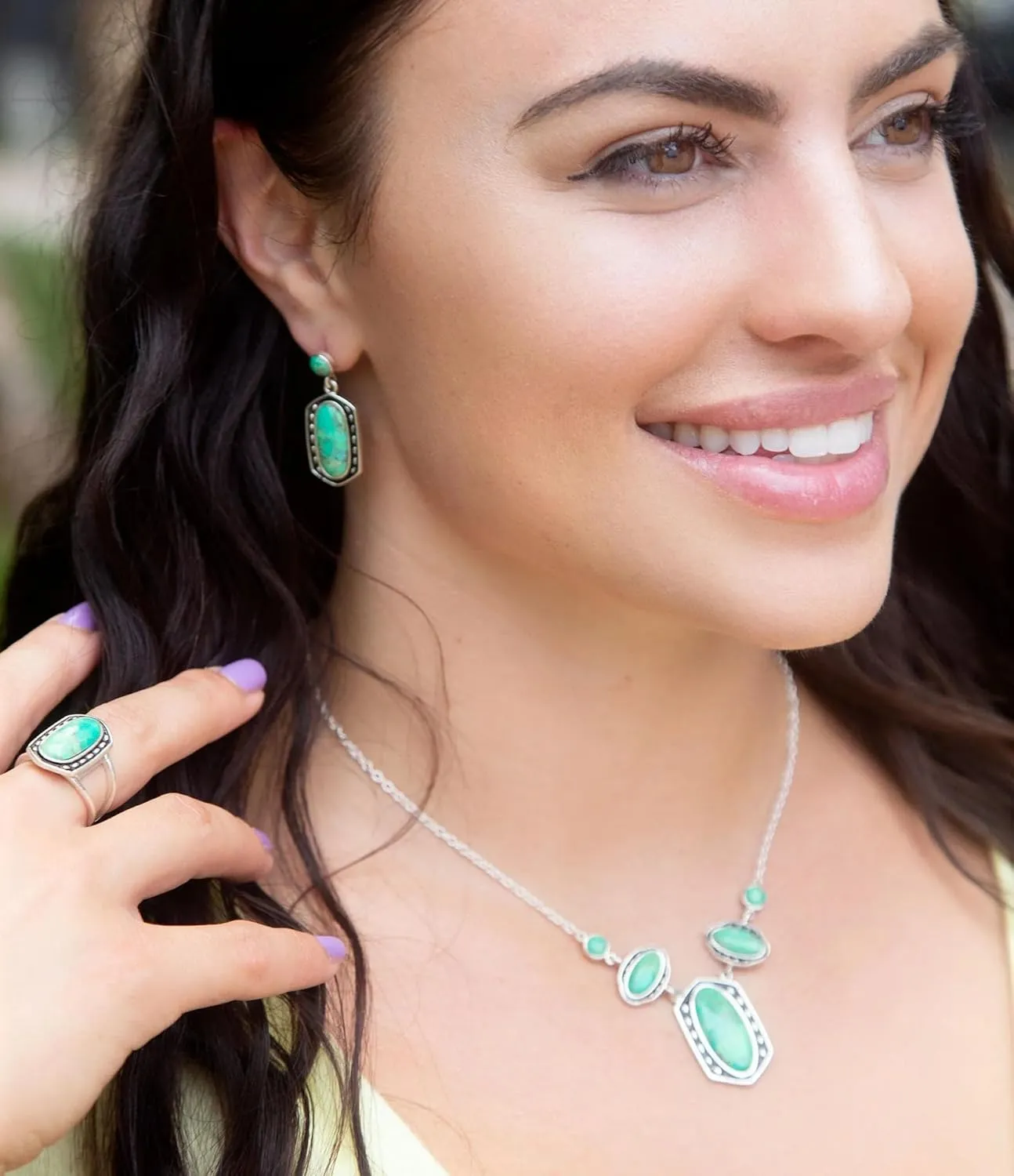 Shielded Turquoise and Sterling Silver Ring