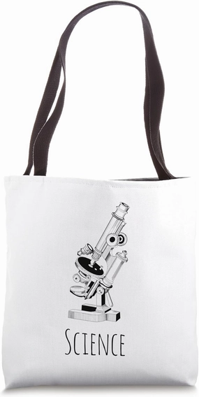 Sience Microscope Tote Bag