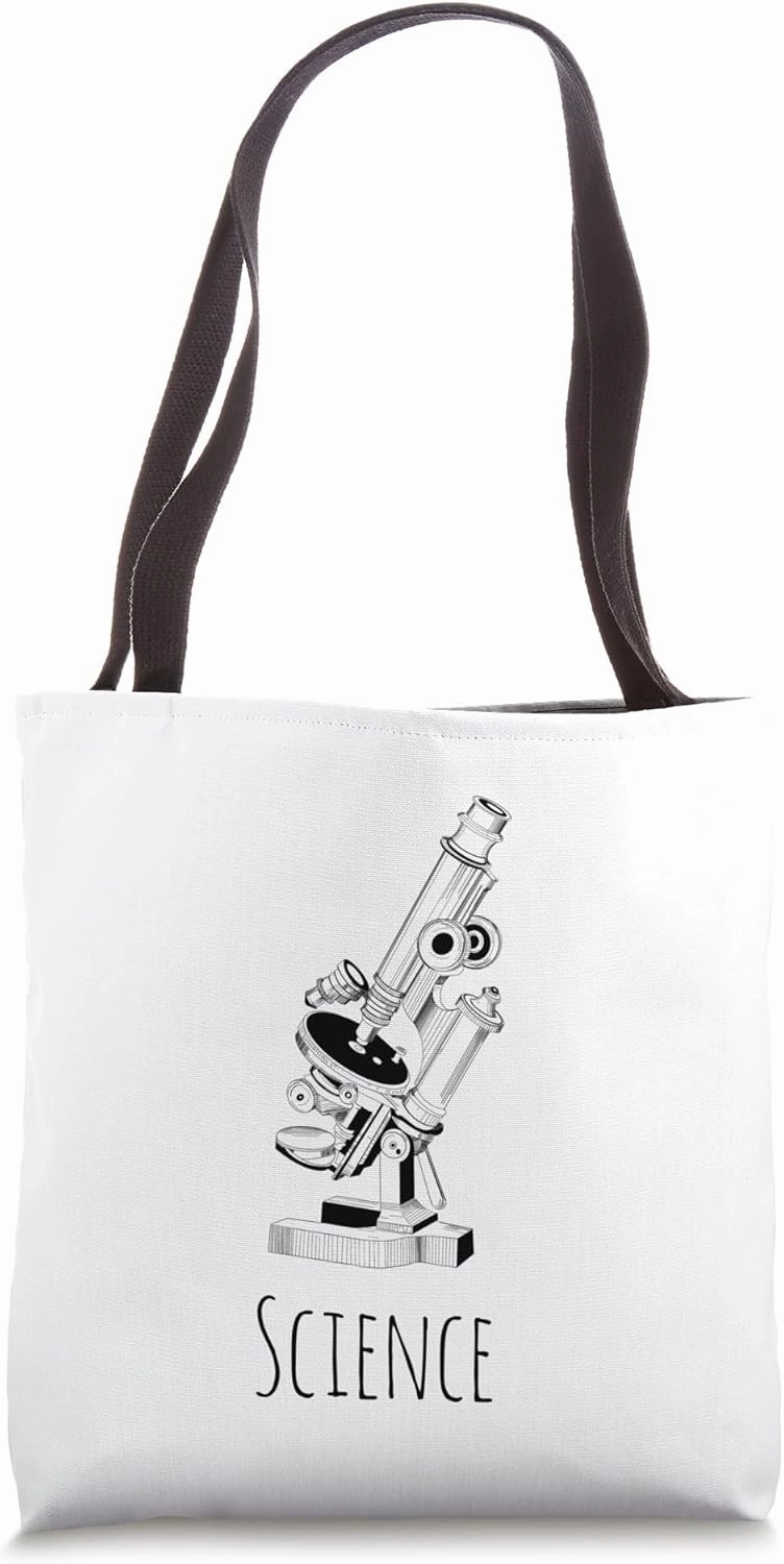 Sience Microscope Tote Bag