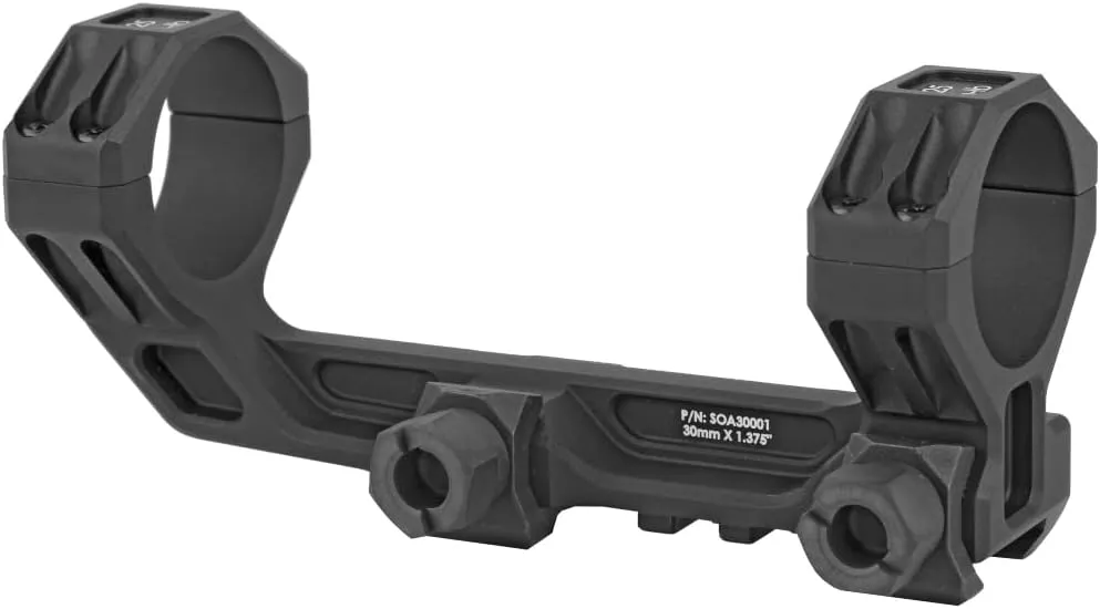 Sig Sauer Aluminum 7075-T6 Lightweight 30mm ALPHA3 Scope Mounts w/1913 Mounting Interface Style Clamps for Precision Shooting