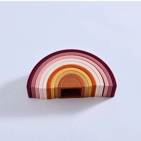 Silicone 10 Stacking Rainbow - Earth