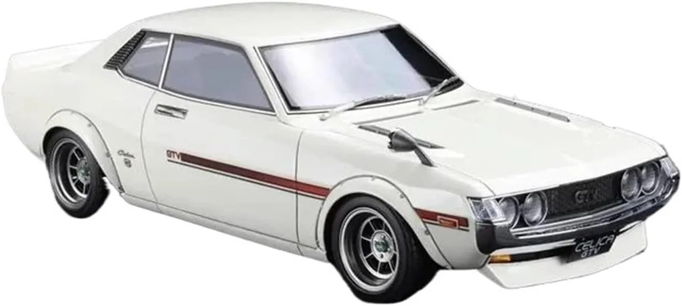 Simulation Car Model 1：18 for Toyota Celica 1600GTV White Simulation Resin Car Model Static Ornament Souvenir Mini Vehicles Toys(Yellow)