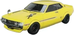 Simulation Car Model 1：18 for Toyota Celica 1600GTV White Simulation Resin Car Model Static Ornament Souvenir Mini Vehicles Toys(Yellow)