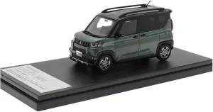 Simulation Car Model 1：43 for Mitsubishi Delica Mini T J-43587 Resin Car Model Static Collections Decorative Souvenirs Mini Vehicles Toys(Green)