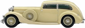 Simulation Car Model 1：18 for Jaguar SS1 Alloy Car Model Static Collections Nostalgic Ornaments Decorative Souvenirs Mini Vehicles Toys(Beige)