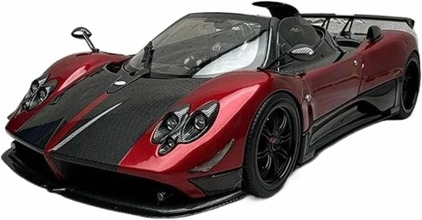 Simulation Car Model 1：18 for Pagani Zongta Cinque Fully Open Alloy Car Model Static Ornament Souvenir Mini Vehicles Toys