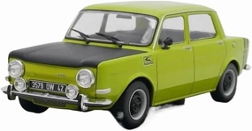 Simulation Car Model 1:24 for Simca 1000 1974 Simulated Car Model Static Decorative Fan Souvenirs Mini Vehicles Toys