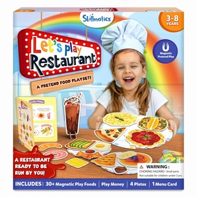 Skillmatics Let's Play Restaurant Pretend Play Food Playset With 30  Magnetic Food Items for Kids Ages 3 To 8 Years