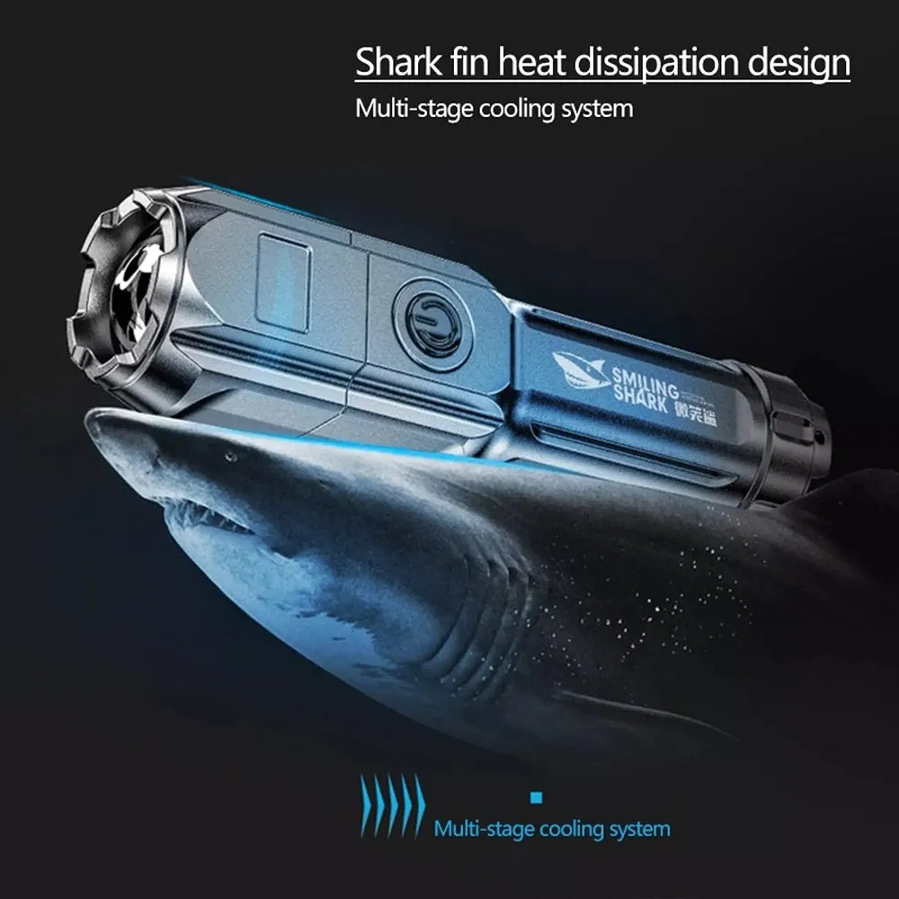 Small-Size SMILING SHARK Flashlight (T6)
