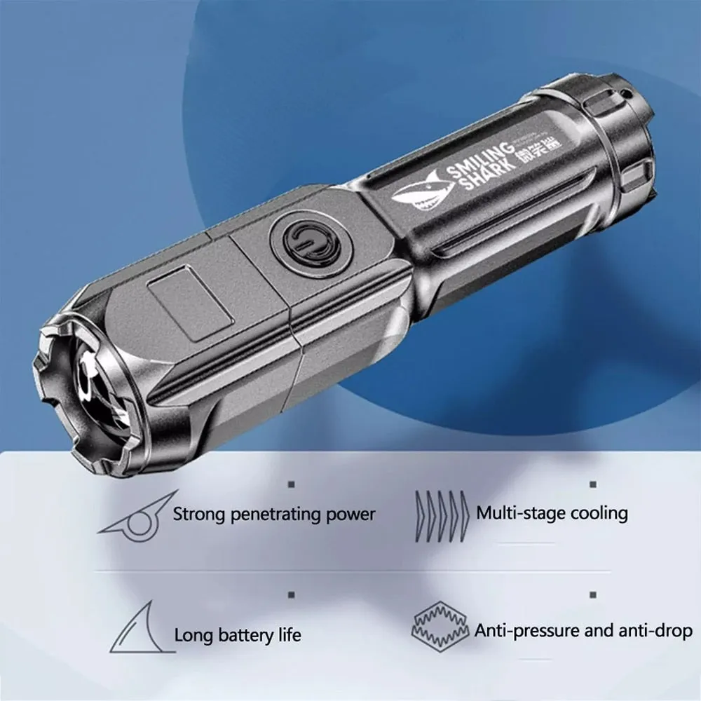 Small-Size SMILING SHARK Flashlight (T6)