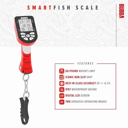 Smart Fish Scale with 60lb Weight Limit and Rechargeable Battery, Waterproof for Fishing