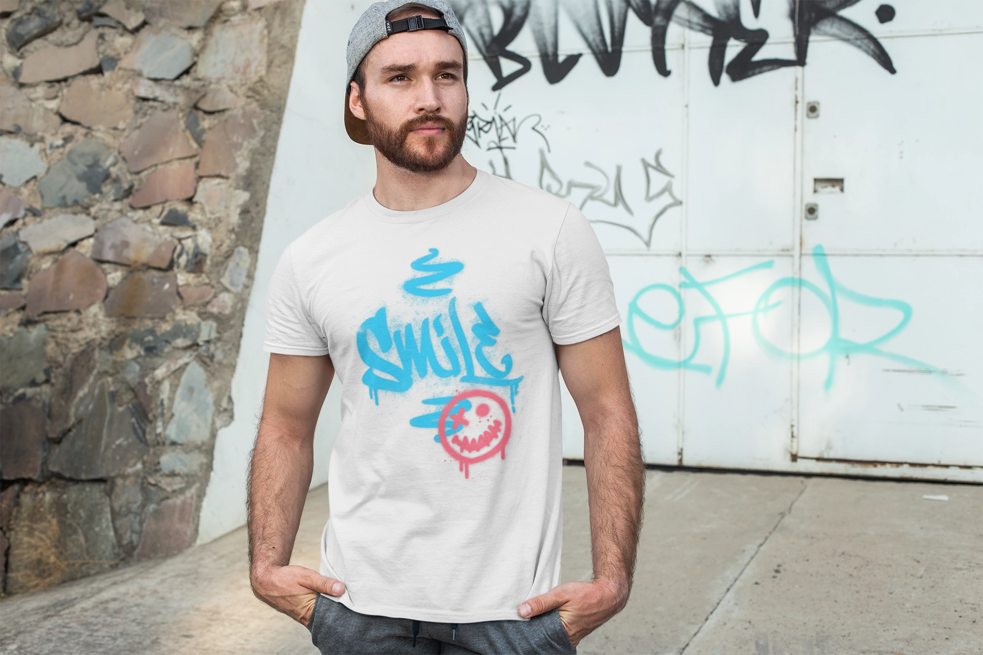 Smile Men's Lightweight Fashion Tee