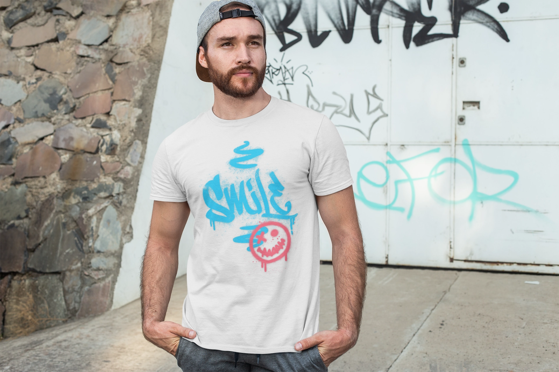 Smile Men's Lightweight Fashion Tee