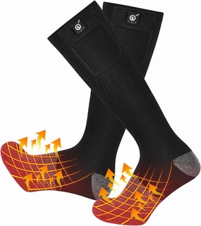 SNOW DEER Heated Socks,Men Women Electric Battery Socks Foot Warmer