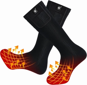 SNOW DEER Heated Socks,Men Women Electric Battery Socks Foot Warmer
