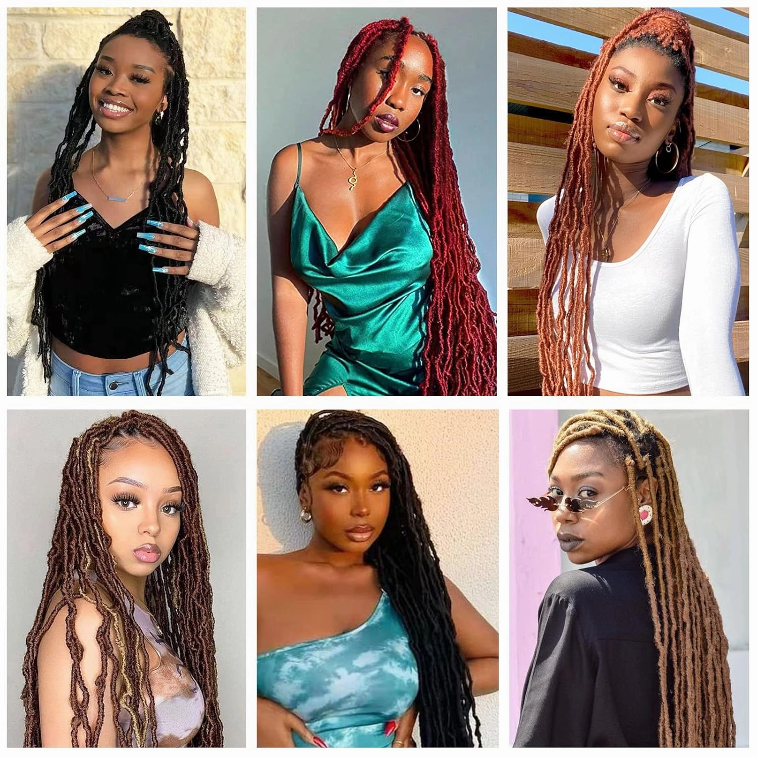 Soft Locs 10 Inch Faux Locs Crochet Hair 7 Packs Short Soft Locs Crochet Hair For Kids Pre Looped Soft Faux Loc Butterfly Hair Crochet Braids(10inch, 7 Packs, 1B)