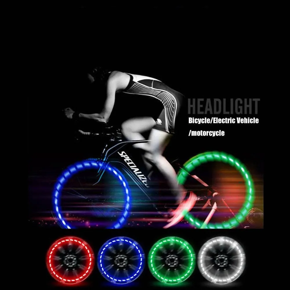 Solar RGB LED Tire Light - Auto-Illuminating Car Accessory