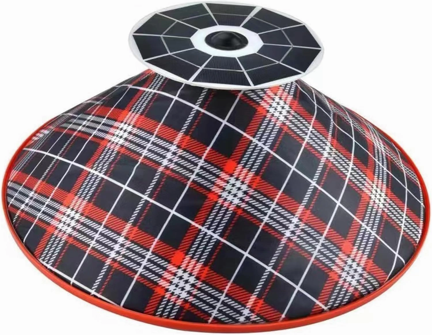 Solar Rechargeable Outdoor Sun Hat Rainproof Design Built in Cooling Fan Wide Brimmed for Fishing Farming Activities