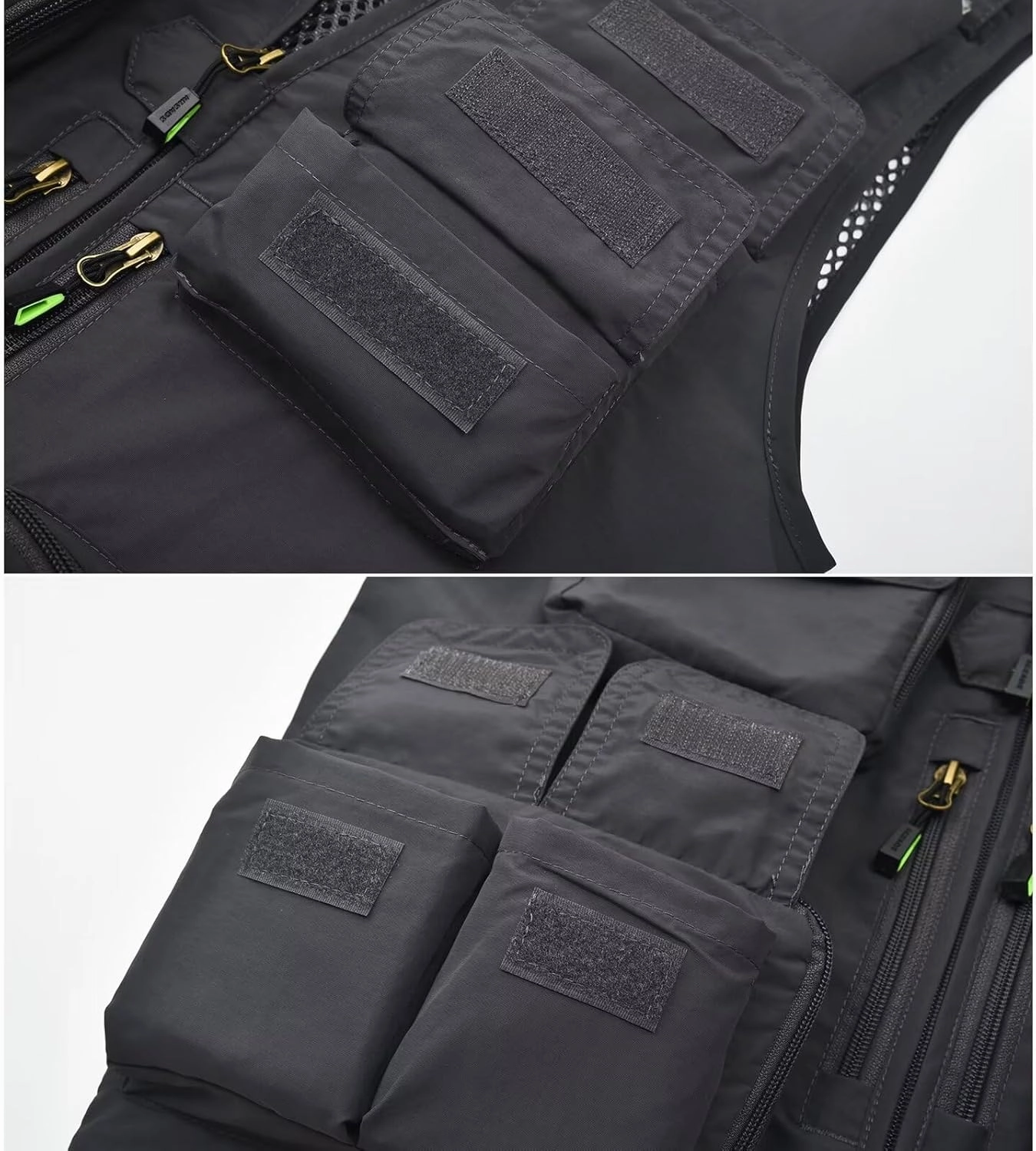 Spanye Mens Fishing Hunting Vest Outdoor Travel Utility Vest Tactical Work Jacket Multi Pocket