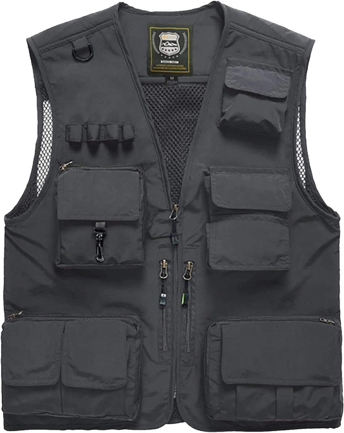 Spanye Mens Fishing Hunting Vest Outdoor Travel Utility Vest Tactical Work Jacket Multi Pocket