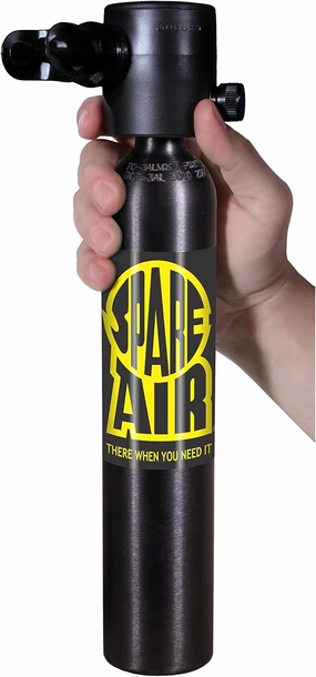 Spare Air Original Mini Scuba Tank - 3 cu ft Dive Cylinder - Made in USA-DOT Marked Tank with Holster, Leash, Refill Adapter
