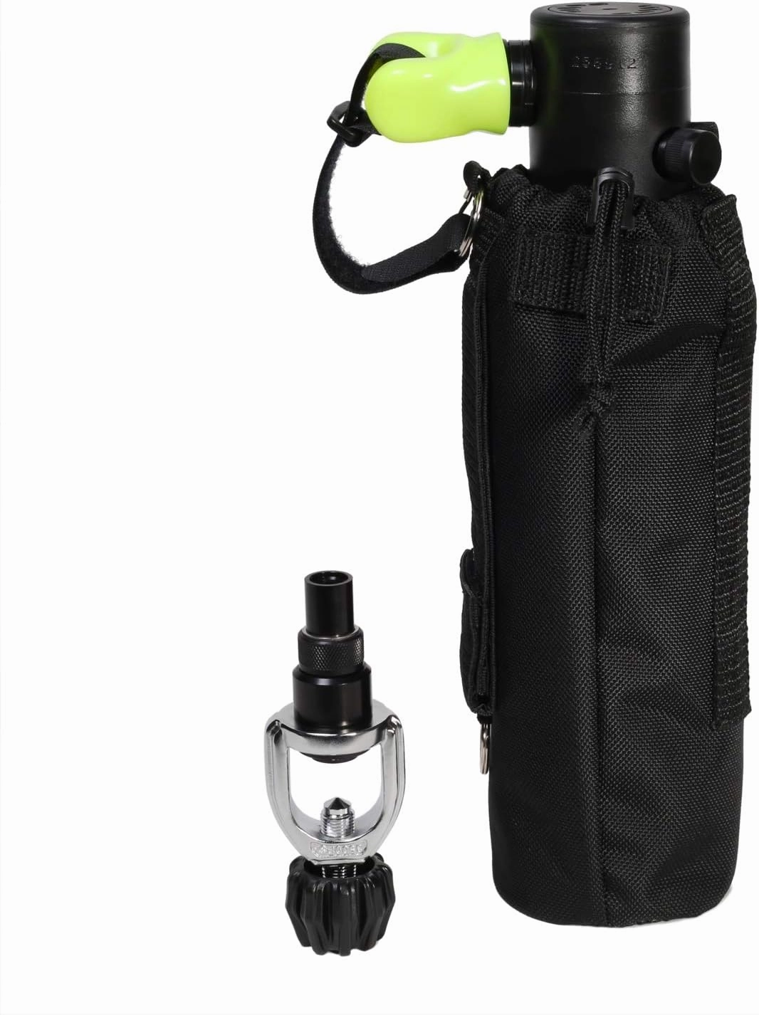 Spare Air Original Mini Scuba Tank - 6 cu ft -Made in USA -DOT Marked Tank with Holster, Leash, Refill Adapter
