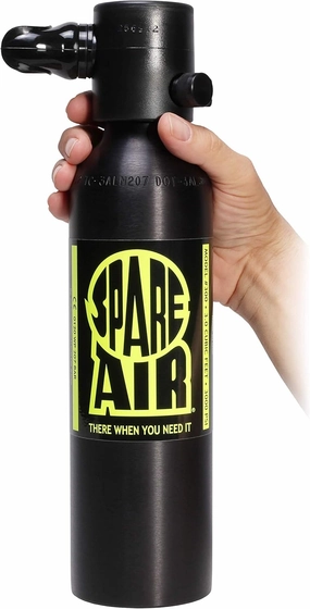 Spare Air Original Mini Scuba Tank - 6 cu ft -Made in USA -DOT Marked Tank with Holster, Leash, Refill Adapter