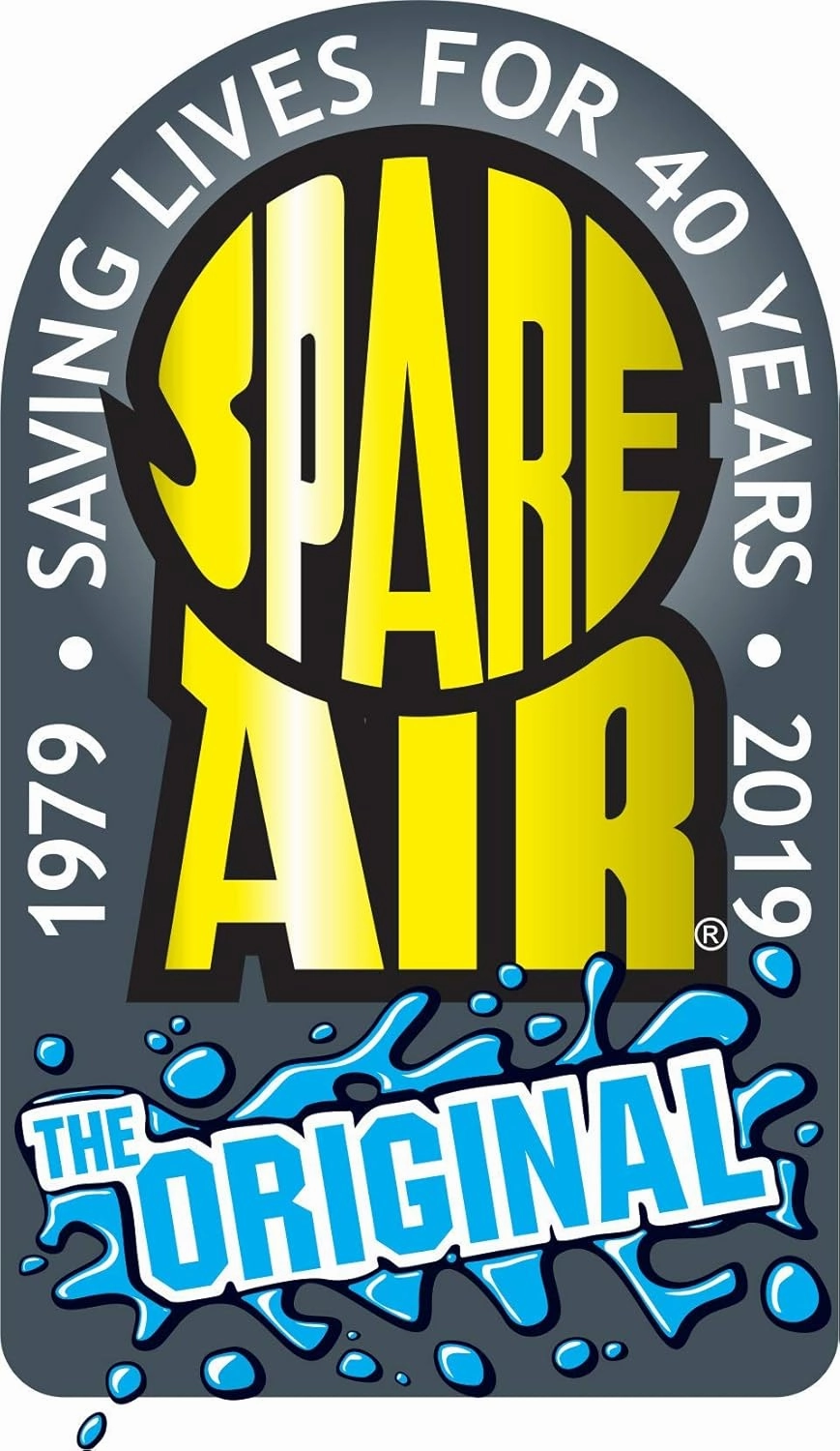 Spare Air Original Mini Scuba Tank - 6 cu ft -Made in USA -DOT Marked Tank with Holster, Leash, Refill Adapter