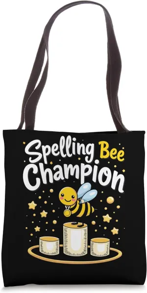 Spelling Bee Champion Word Competition Academic Contest Tote Bag