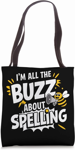 Spelling Bee Champion Word Competition Academic Contest Tote Bag