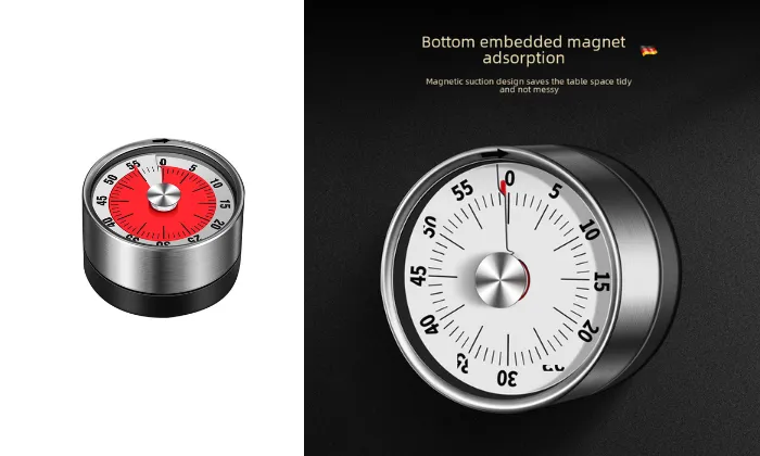 Stainless Steel Magnetic Kitchen Timer