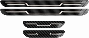 Stainless Steel Car Door Sill Protector Strips for Mazda 2 Biante BT50 CX5 CX8 CX9 CX30 Demio MX5, Kick Plates Anti-Scuff Protectors Step Entry Guard Welcome Pedal Protect