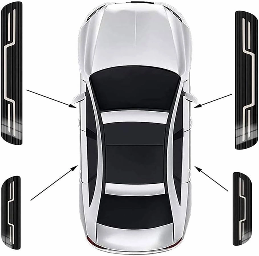 Stainless Steel Car Door Sill Protector Strips for Mazda 2 Biante BT50 CX5 CX8 CX9 CX30 Demio MX5, Kick Plates Anti-Scuff Protectors Step Entry Guard Welcome Pedal Protect