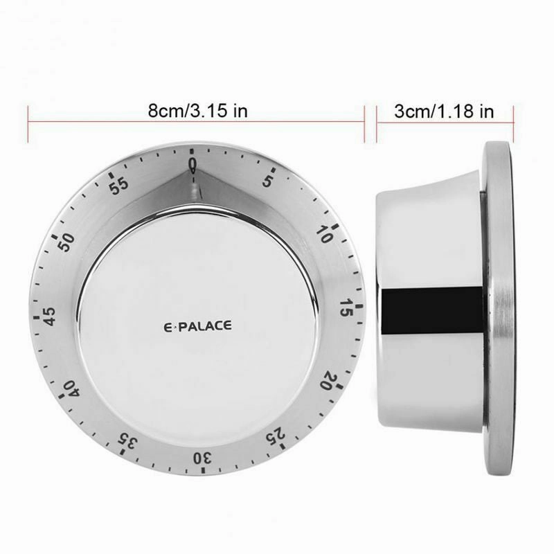 Stainless Steel Kitchen Timer With Magnetic Base Manual