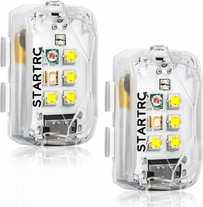 STARTRC Drone Strobe Light, Anti Collision Light, Rechargable Flash Led Lamp Light for FAA Drone Night Flying, Fits For DJI Neo,Mini 4 Pro, Avata 2,Mini 4k,Air 3S and All RC Drones Accessory(2pc)