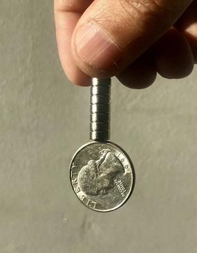 Steel Core Quarter Magic Trick Coin - Precision Made Shimmed Quarter for Professional Magic Tricks - Perfect for Adults & Kids, Hand-Off Examination, State Quarter Variationsx
