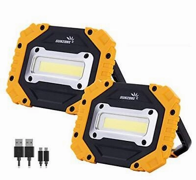 SUNZONE Rechargeable Work Light Portable COB Flood Light with Magnetic Base W...