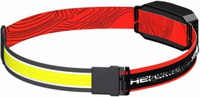 Super Bright 350 Lumens LED Headlamp COB Head USB Rechargeable for Running Cycling Hunting Emergency Camping - Battery