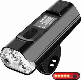 Super Bright Bike Lights for Night Riding, 8 Lighting Modes Waterproof Bike Headlight, Type-C Rechargeable Bicycle Headlight, Perfect for Adult Kid Mountain Road Commuter Cycling, Runtime 40  hrs