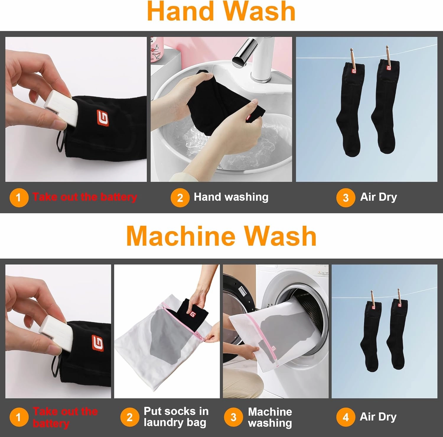 SVPRO Electric Heated Socks Men Women Rechargeable Heating Socks Washable Battery Thermal Foot Warmer Socks Winter Warm Socks
