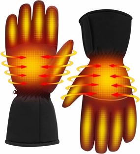 SVPRO Rechargeable Heated Gloves with 3 Heat Settings,3200mAh Battery Powered Heating Gloves for Men Women,Electric Thermal Gloves Winter Warm Heated Hand Warmer for Hunting Fishing Skiing Cycling