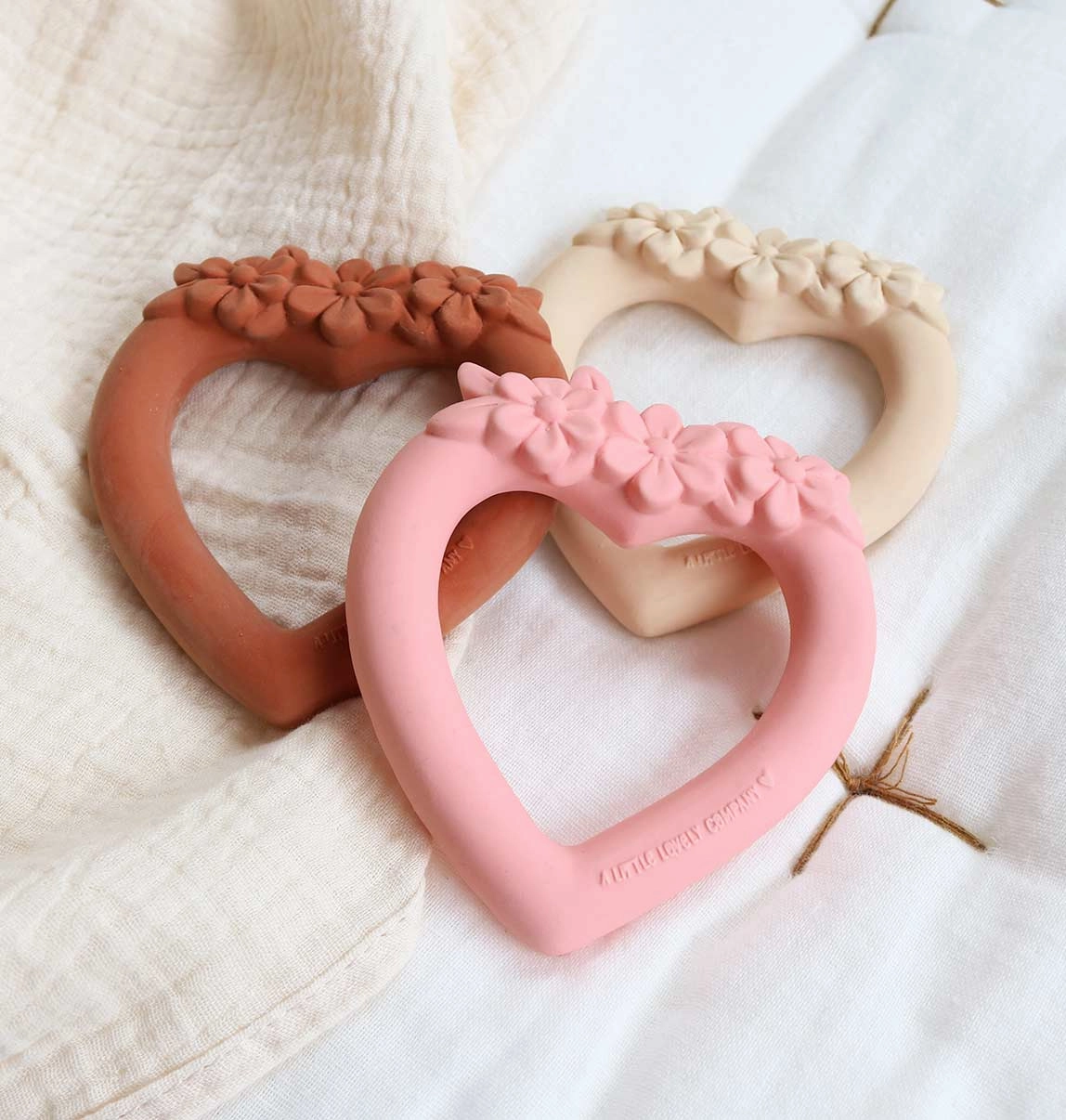 Sweetheart Teething Ring ~ Pink