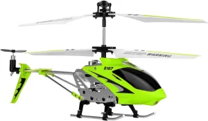 Syma 3 Channel S107/S107G Mini Indoor Co-Axial R/C Helicopter w/ Gyro (Green Color)