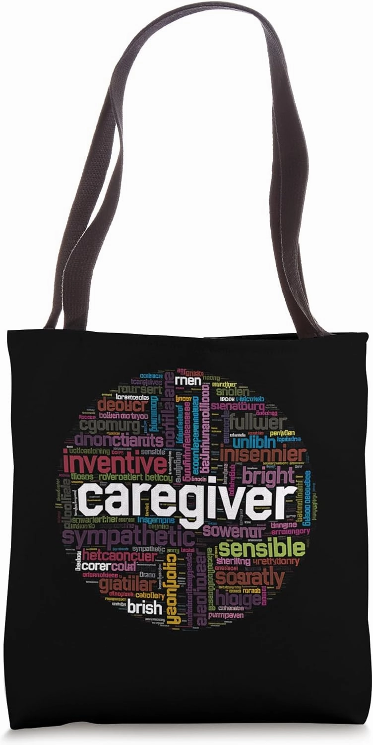Sympathetic Sensible Inventive Bright Word Cloud Art Design Tote Bag