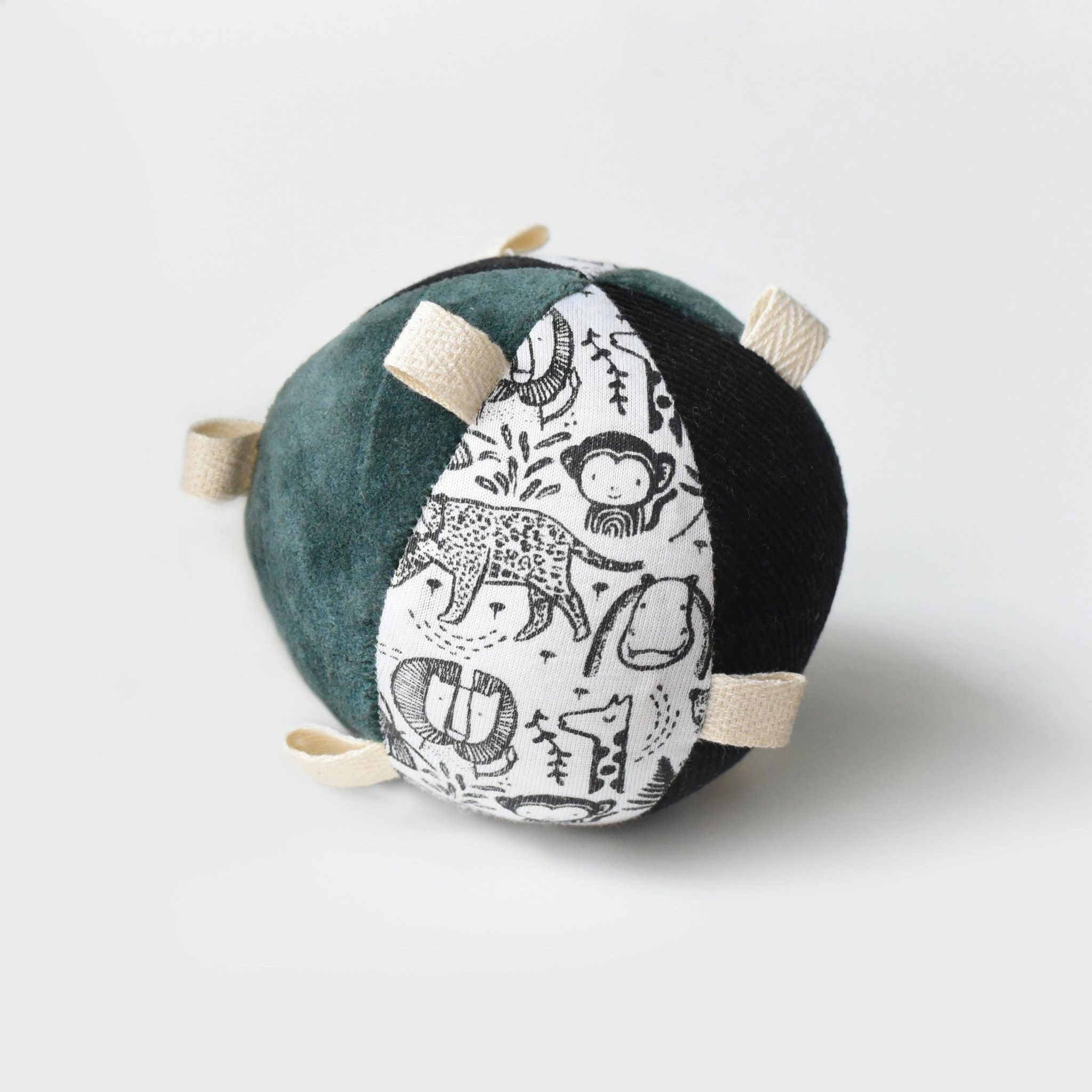 Taggy Ball with Rattle - Wild