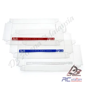 Tamiya #10322 - Basic Mini 4WD Car Box Clear Covers (3pcs.) [10322]