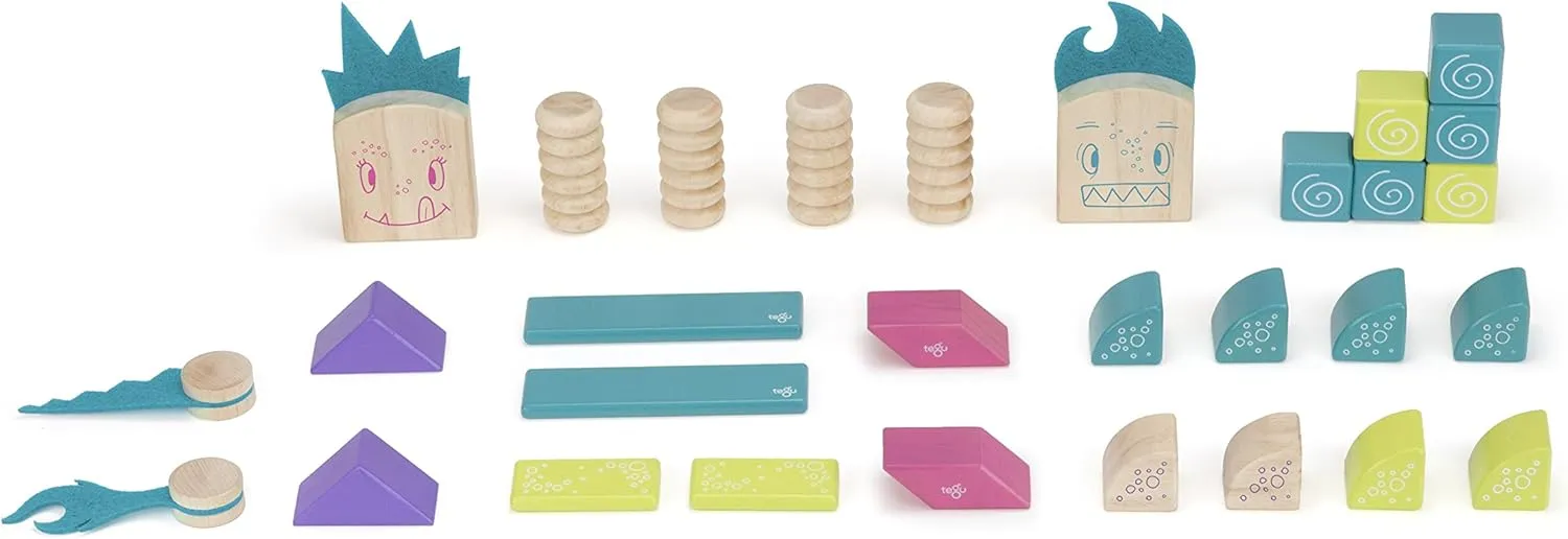 Tegu Beans & Tumtum Magnetic Wooden Block Set